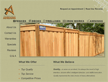 Tablet Screenshot of adrians.com